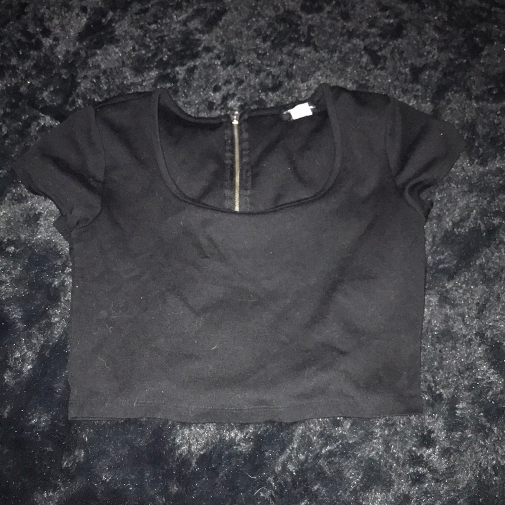Black Women's Crop Top